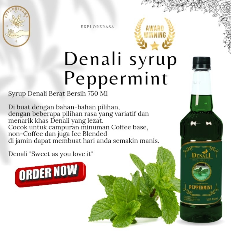 

Denali syrup rasa Peppermint 750ml