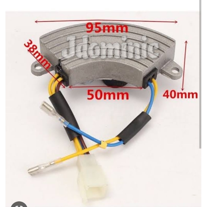 AVR genset 2000 2500 3000 3500 watt 2K 3K VA jenset oval opal bulan sabit lengkung cover aluminium m