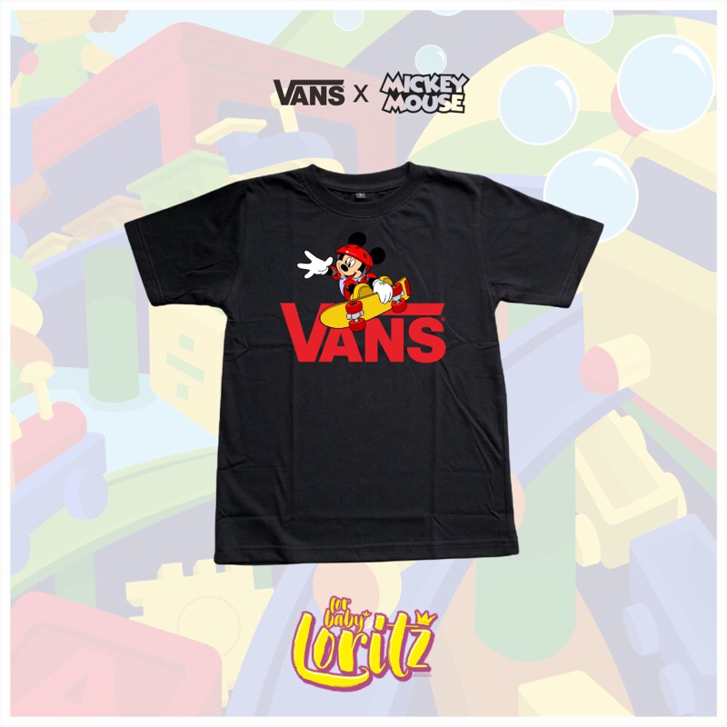 Kaos Anak Mickey X Vans Tshirt Anak distro