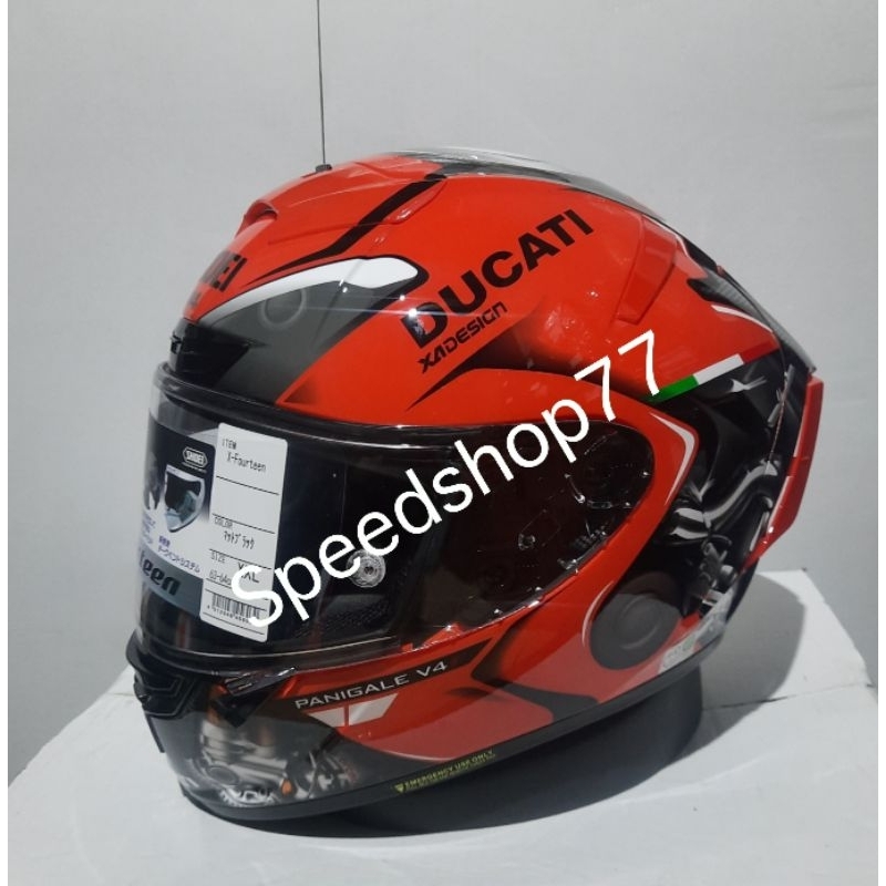 HELM SHOEI X14 DUCATI PANIGALE RED |SHOEI CLONE 1:1 like original