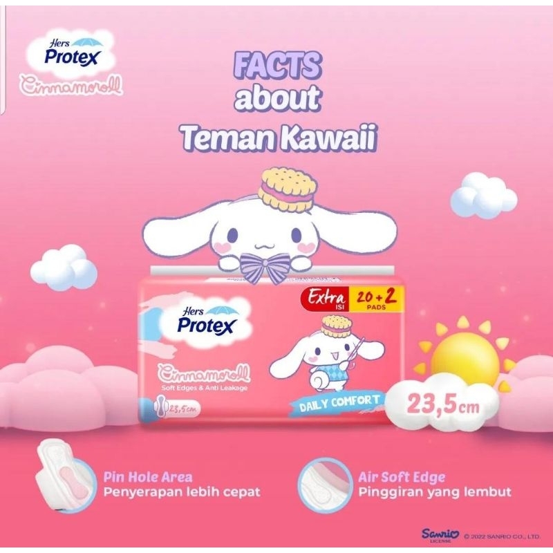 [ HERS PROTEX ] Cinnamoroll Extra Wing