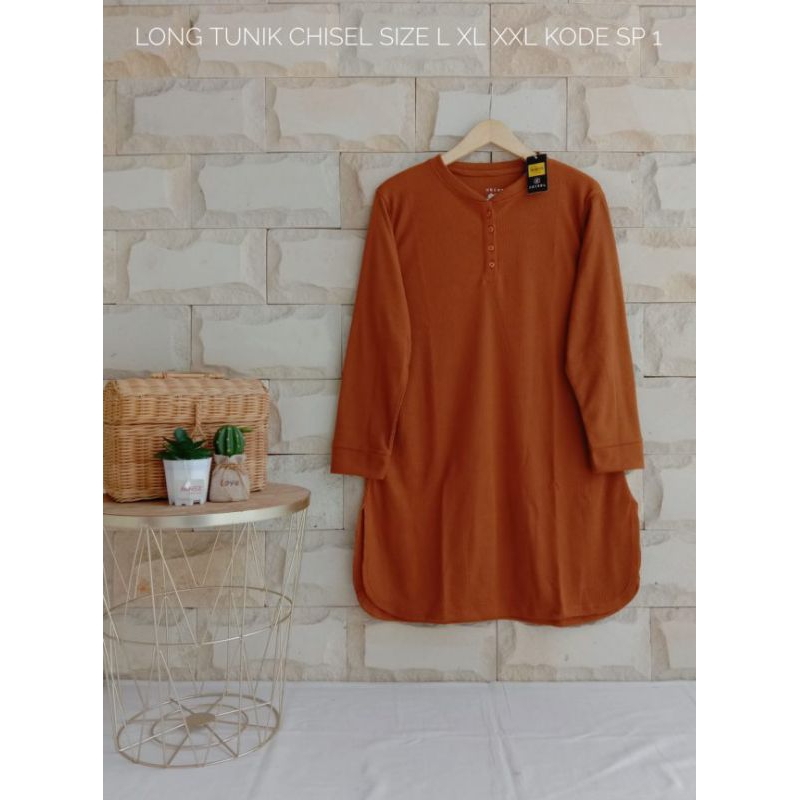 TUNIK CHISEL TUNIK KAOS BUSUI ATASAN WANITA KAOS LENGAN PANJANG