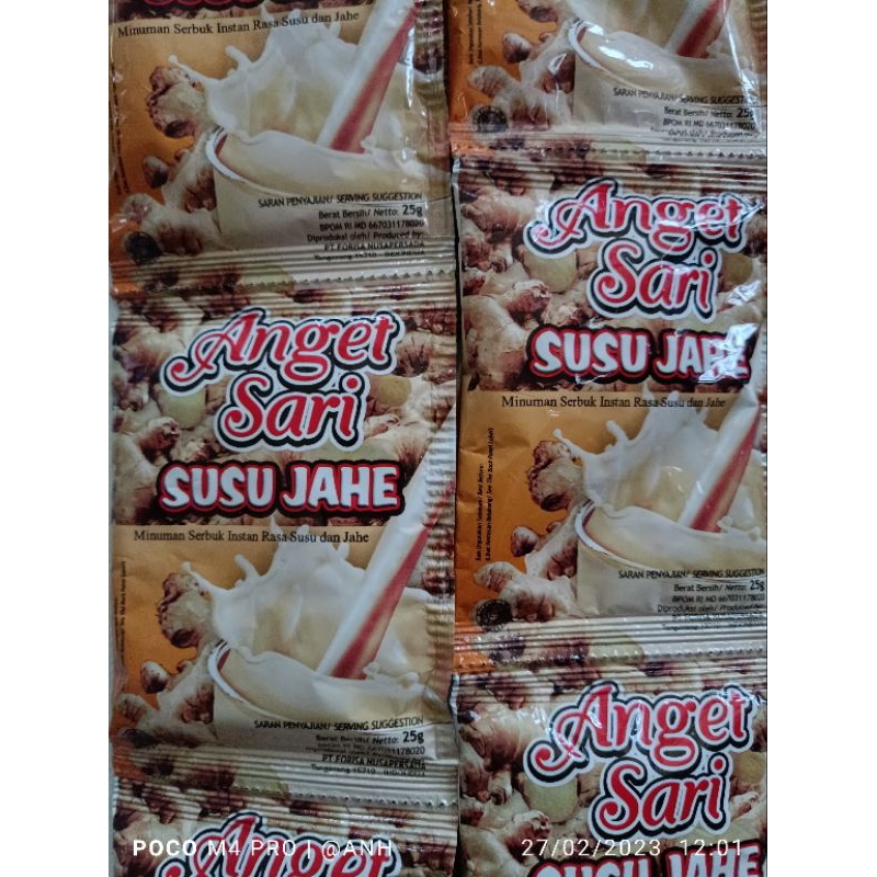 

MINUMAN BUBUK INSTAN ANGET SARI SUSU JAHE 25g