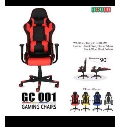 kursi kantor gaming frontline GC 001 merah / biru