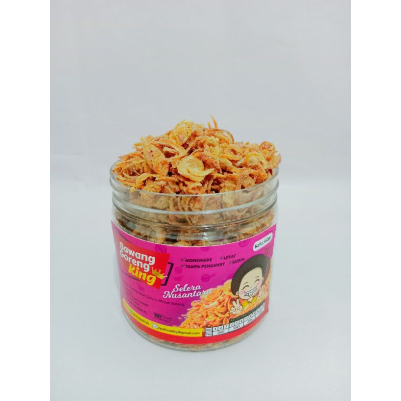 

Bawang Merah Goreng King 160gr//Rasa Balado//Bawang Goreng Asli Renyah & Gurih