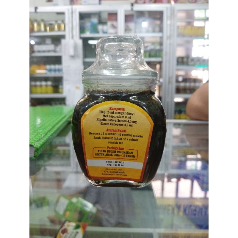 

Madu MJE 250 gram Madu Plus Jintan Hitam Habbatussauda Nigella Sativa dan Minyak Zaitun Olive Oil