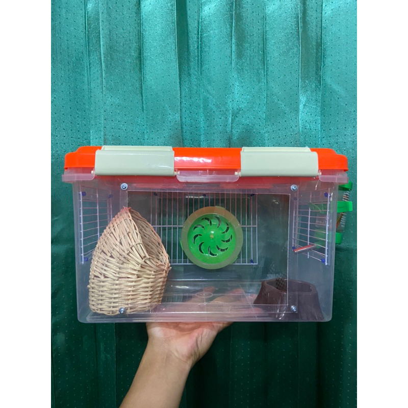 Jual KANDANG HAMSTER BESAR / TRAVEL CAGE MODEL AKRILIK 15 LITER BY ...