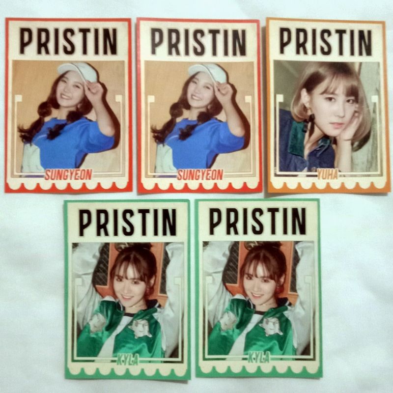 Pristin HiPristin Profile Card Photocard Sungyeon Yuha Kyla