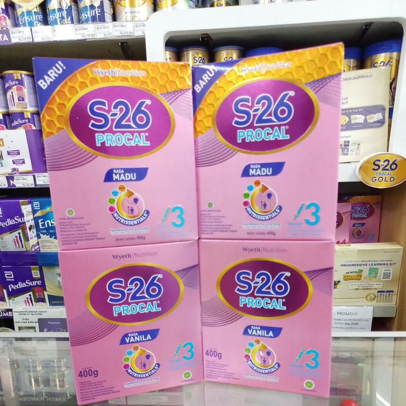 S26 Procal tahap 3 box vanila ( 4 × 400gr)