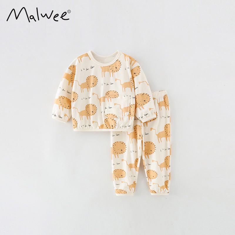 Malwee Pajamas Lion / Baju tidur anak-anak / Pajamas anak import