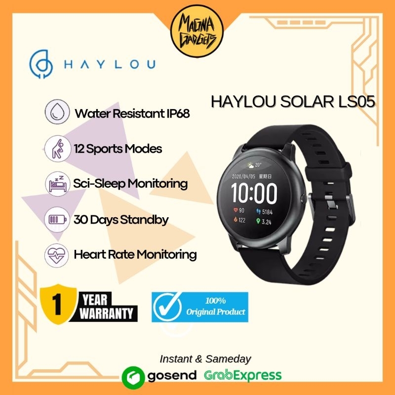 Haylou Solar LS05 Smartwatch Global Version TFT Touch Screen Free Screen Protector