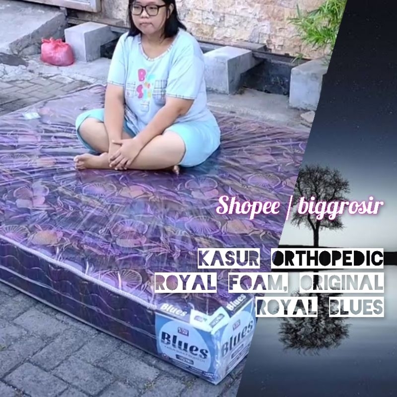 Royal Blues kasur busa orthopedic asli royal UK 120 x 200 kasur kesehatan tulang punggung