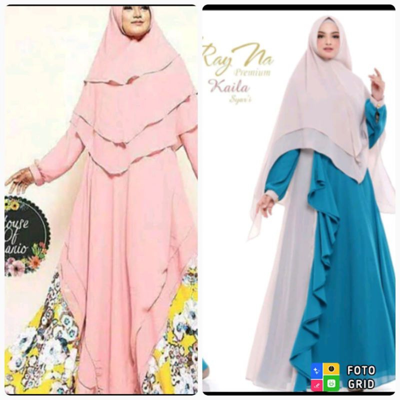 house of kanio/ gamis syar'i bahan cerutty HQ