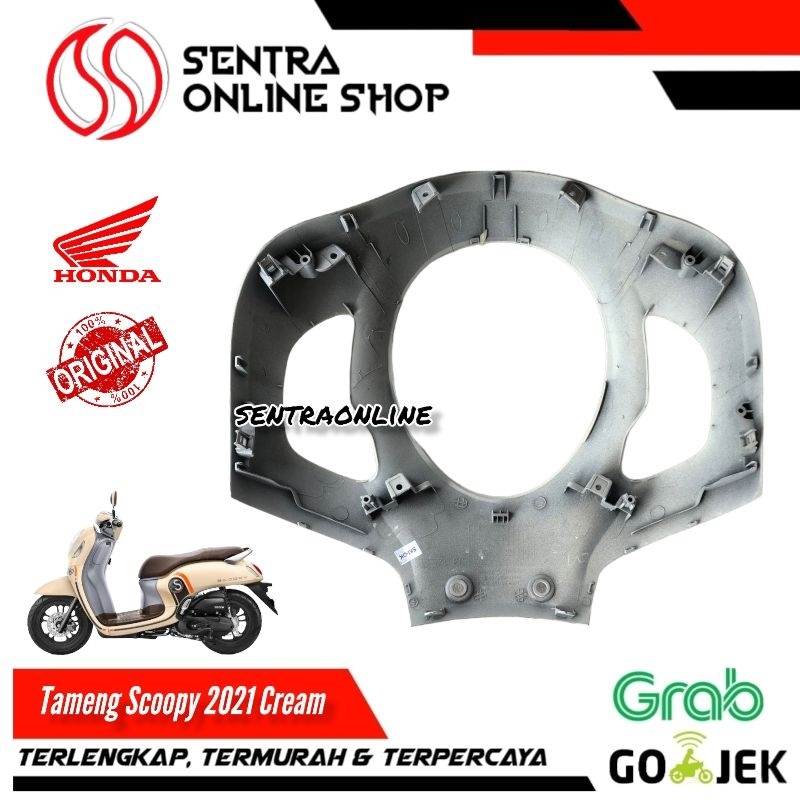 Cover fr top tameng depan scoopy all new 2021 cream krem original