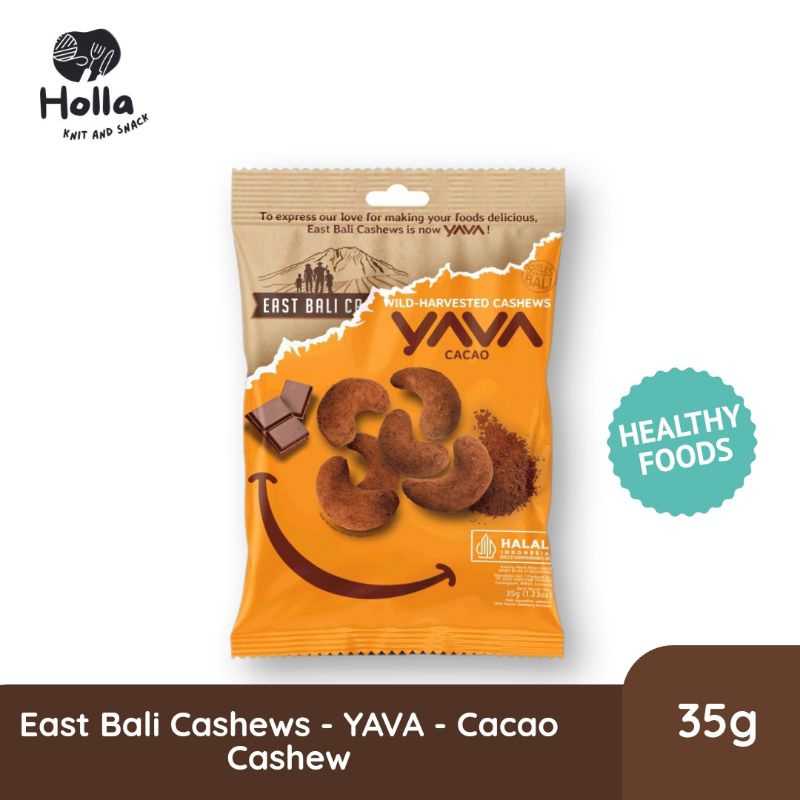 

East Bali Cashews - YAVA - Cacao Cashews Kacang Mete 35g