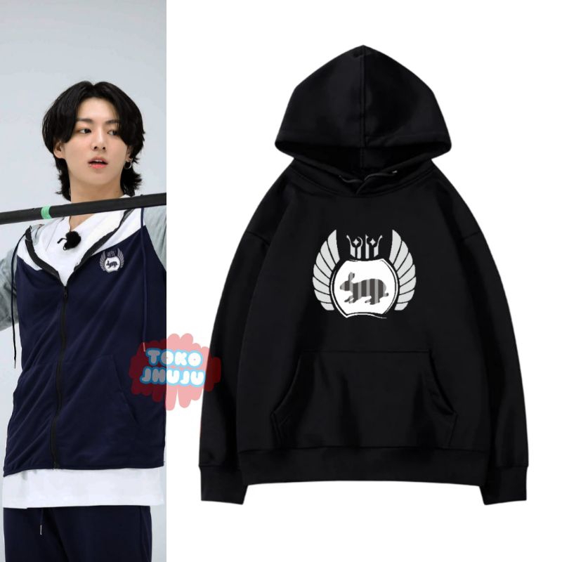 Hoodie Jumper Jungkook Run Bts 2023 Logo BESAR