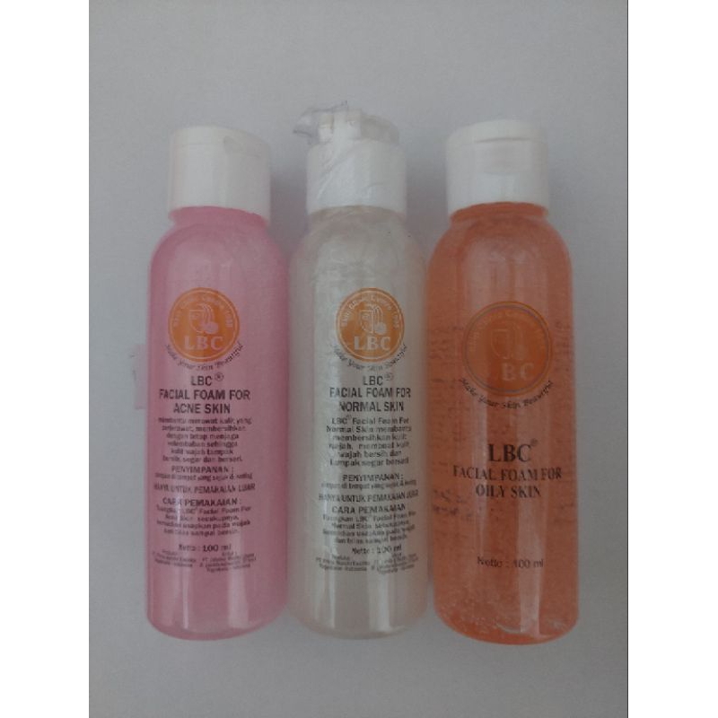 Facial Wash LBC (Normal, Acne, Oily)