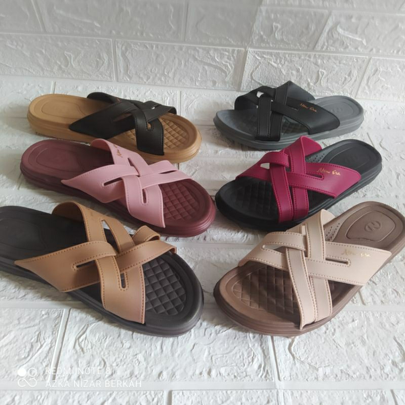 Sandal Slop Wanita Sandal New Era LB E 11004 Sandal Kekinian Sandal Murah