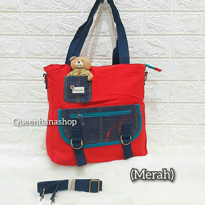 New Tas Selempang Anak Remaja 1335 Tas Kain Boneka