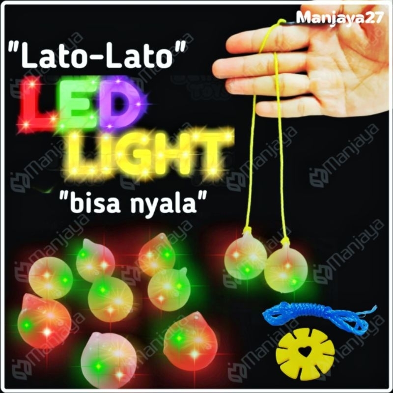 Mainan Lato Lato Led Laight Nyala / Mainan Katto Katto Viral / lato lato nyala