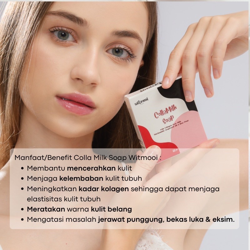 WITMOOI SABUN WITMOI COLLAMILK SOAP COLLAGEN DAN GOAT MILK