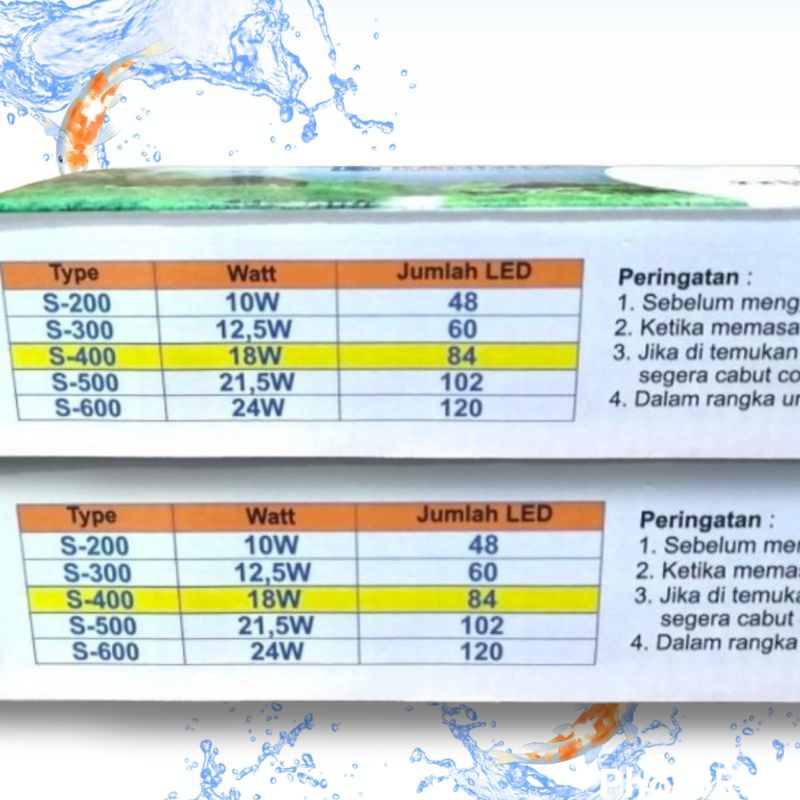 PROMO MURAH Lampu LED aquarium aquascape KANDILA LED S 400