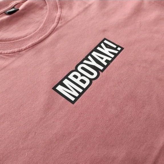 KAOS KATA KATA MBOYAK COMBED 30S PREMIUM WARNA HITAM DEPAN BELAKANG VIRAL TERBARU KEKINIAN
