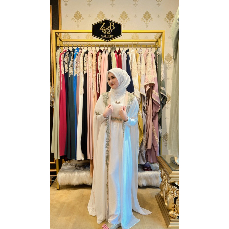 READY STOCK LAYLA ABAYA FREE MANSET TURBAN INNER BELT