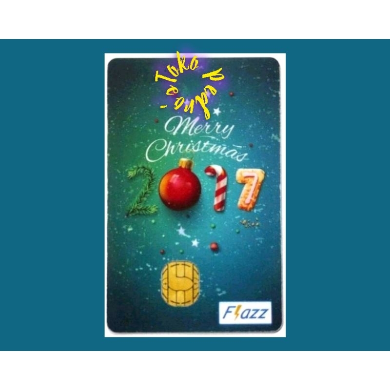 Flazz BCA Natal Limited Edition MERRY Christmas (GREEN and BLUE) ORI /Like eTOLL eMONEY Tapcash or Brizzi