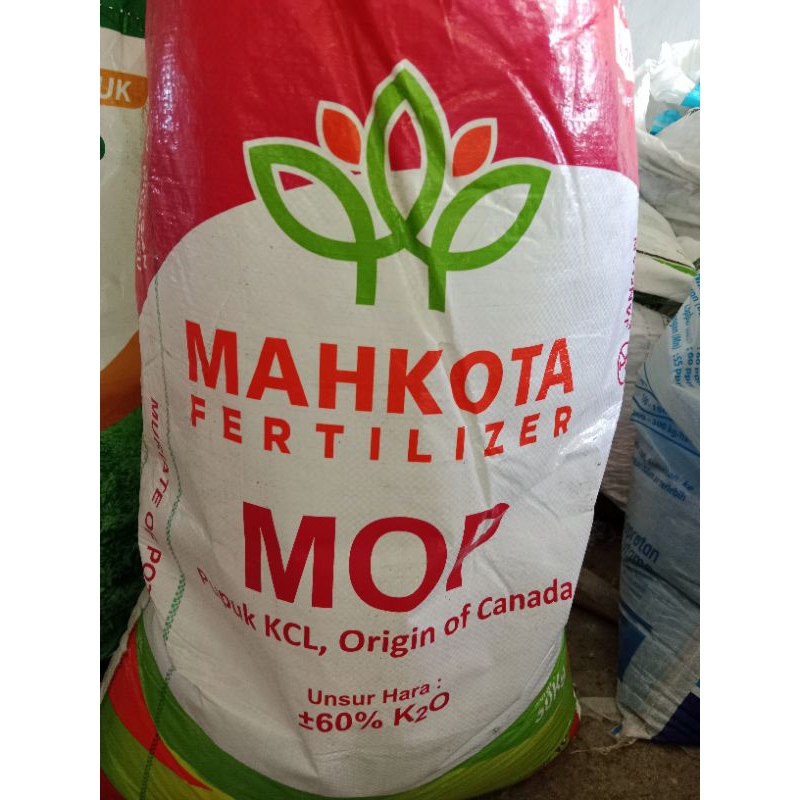 Pupuk MOP KCL MAHKOTA Origin Mahkota repack 1KG