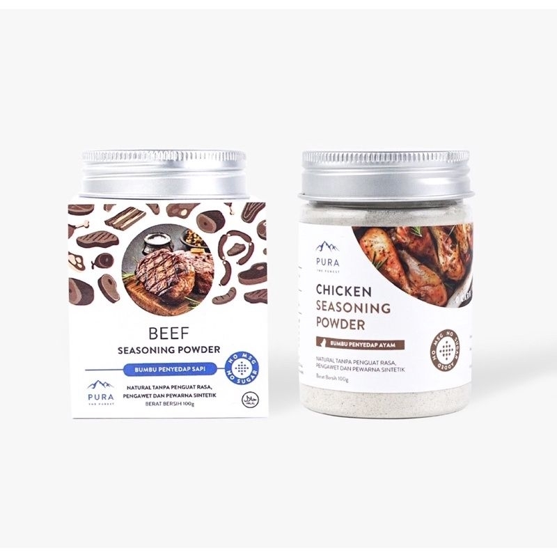 

PURA SEASONING kaldu mpasi WITH HIMALAYAN SALT BEEF - CHICKEN 100g