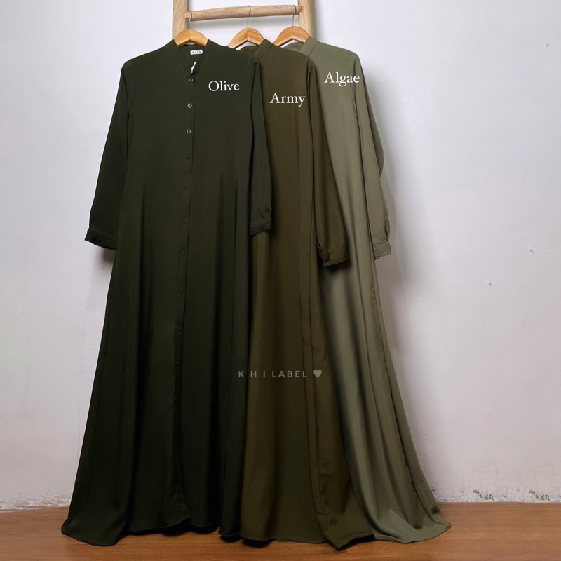 LOCA DRESS GAMIS FULL KANCING | Premium Dress | Gamis Premium BIG SIZE LD 120