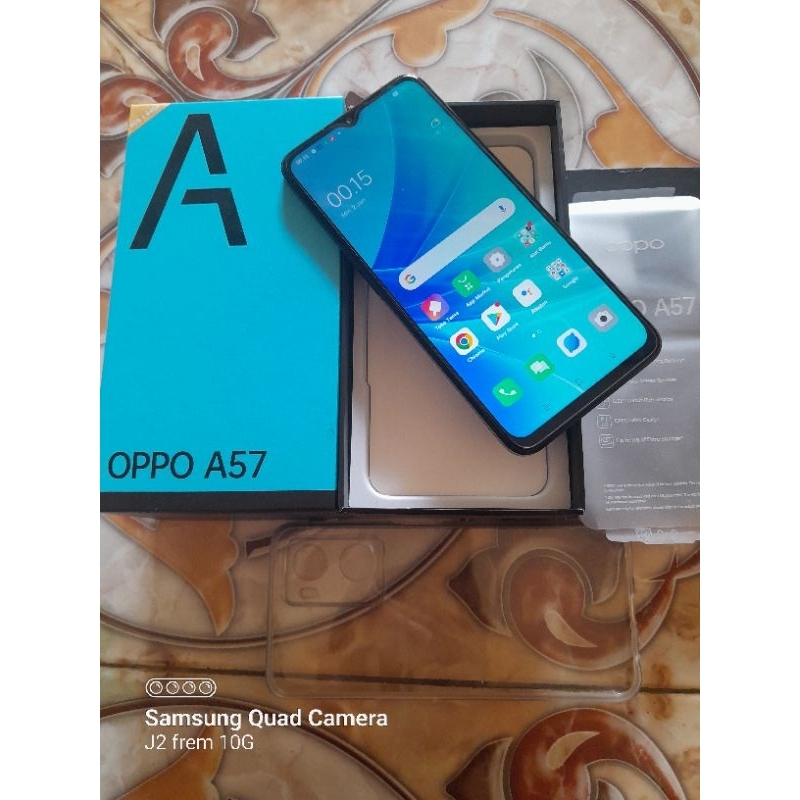 OPPO A57 Ram 4/64 fullset original mulus seperti baru (second)
