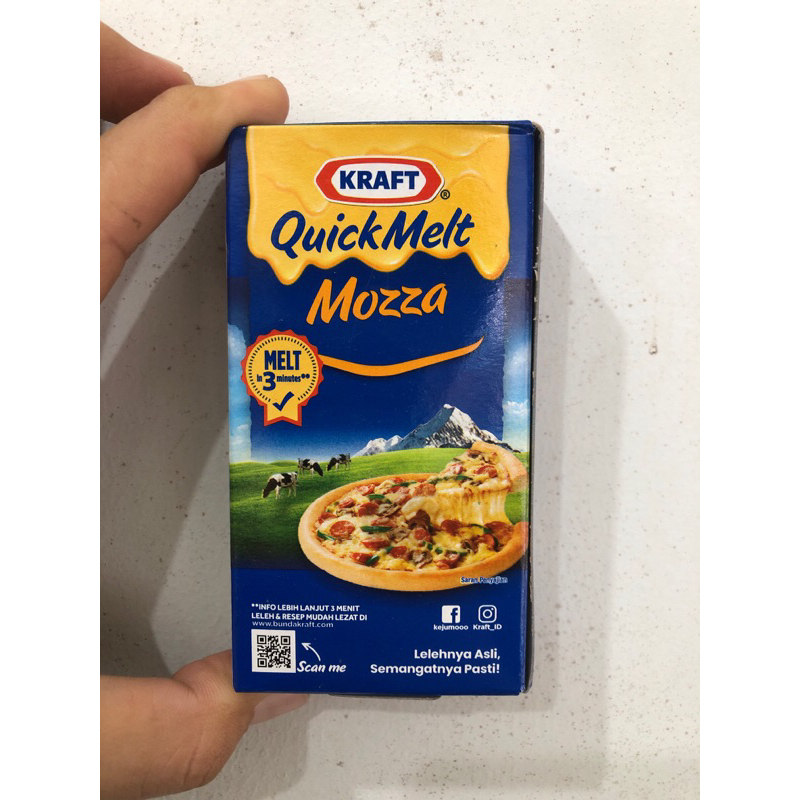 

Keju Kraft Mozza Quick melt / keju cepat leleh 165gr