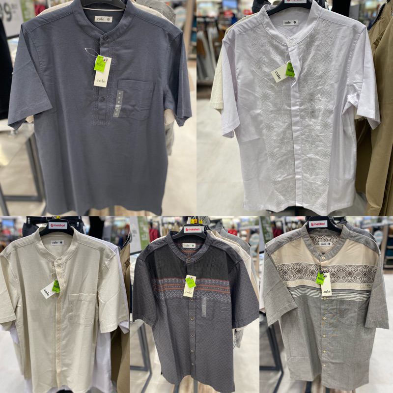 Baju koko lengan pendek pria brand COLE (S-XXL)