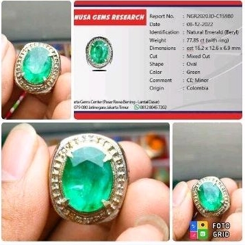 batu zamrud Colombia include Memo