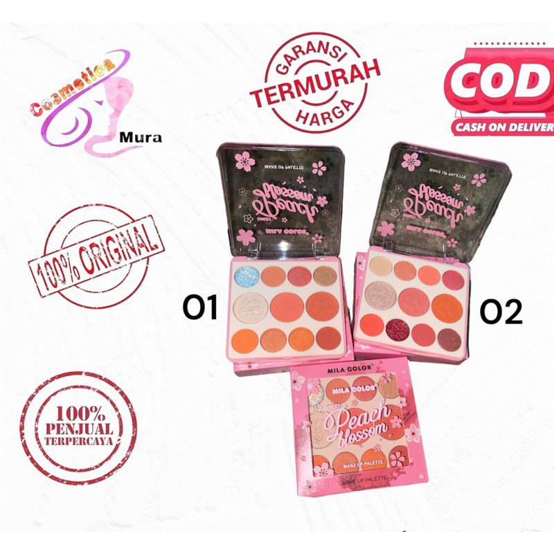 [[ peach blossom ]] mila eyeshadow peach blossom palette || eyeshadow palette blossom