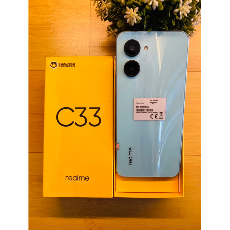 Realme C33 4/64 GB Ex resmi Realme Indonesia Original second bekas seken