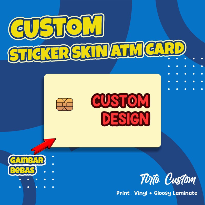 

COD Sticker atm sticker kartu atm
