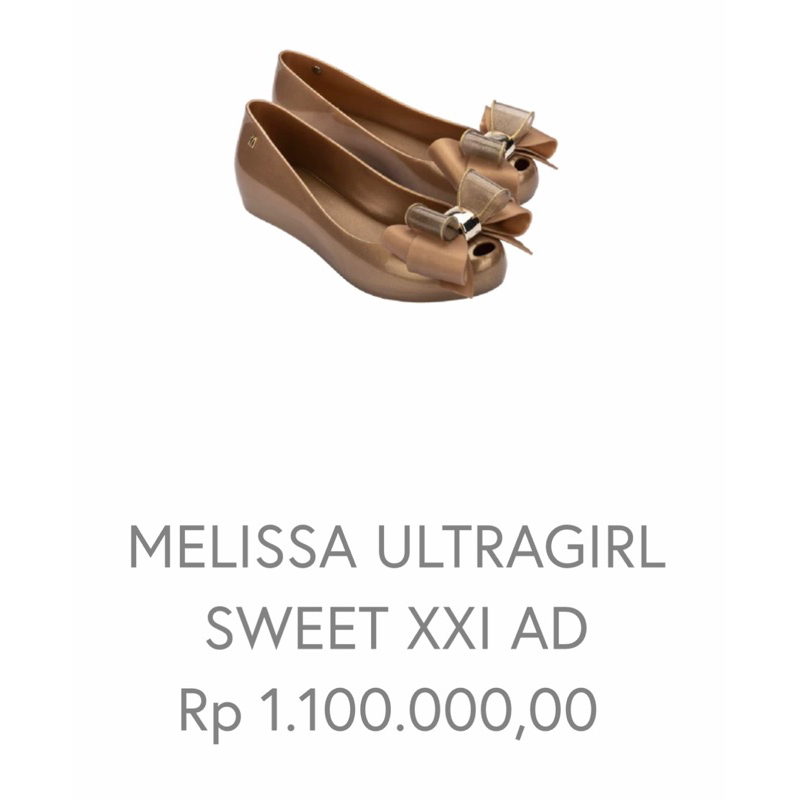 MELISSA ULTRAGIRL SWEET XXI AD SZ 36 EUR