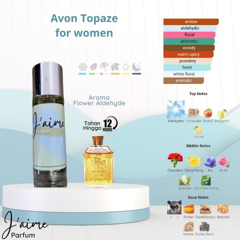 J'aime Inspired Parfum Avon Topaze for Women 35ml