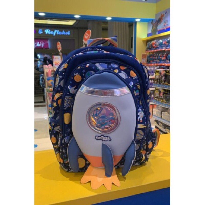 TAS RANSEL SD COWOK SMIGGLE ORI Shark Game Kick Soccer Dino Smiggle Rocket
