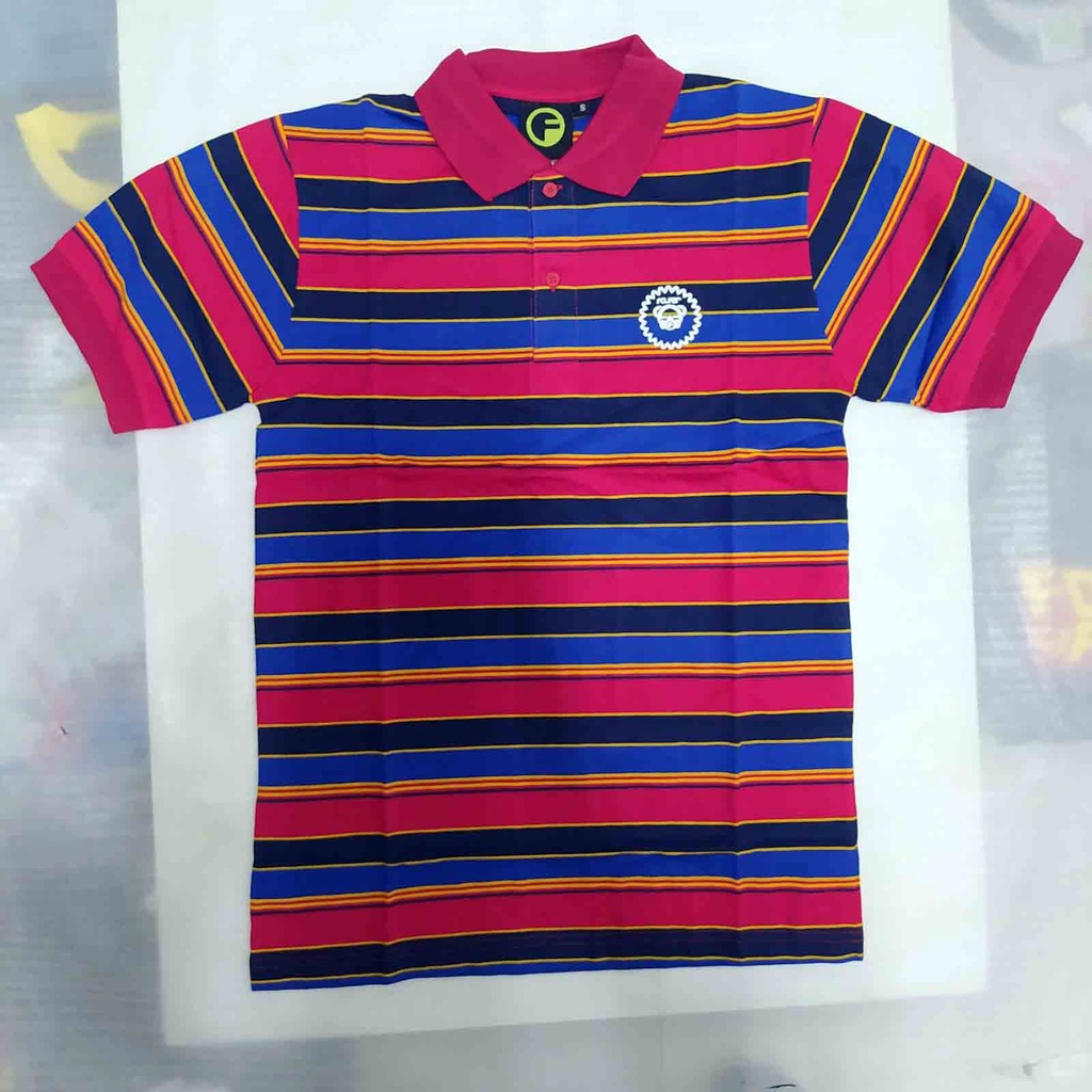 folker line - kaos kerah polo shirt rugby golf knit atasan wangki neck