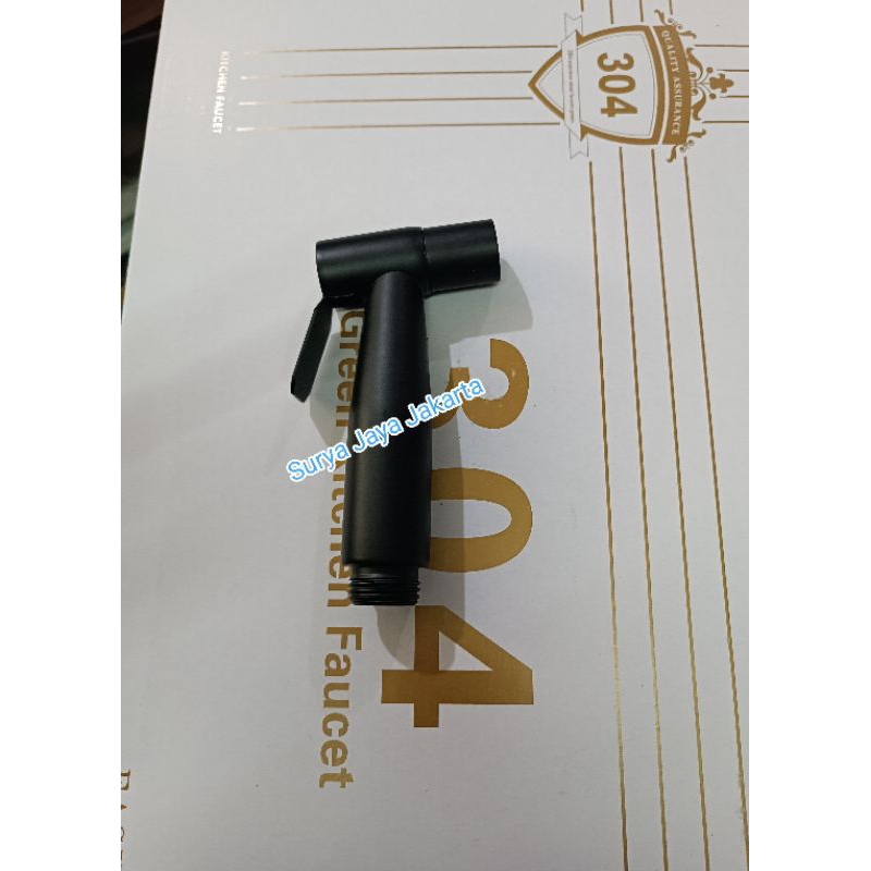 Kepala jet shower bano stainless hitam / Kepala toilet shower hitam bano