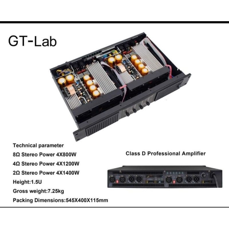 POWER RDW GT LAB SC 4800 / POWER GT LAB RDW SC 4800 / Power Gt lab SC 4800 class D