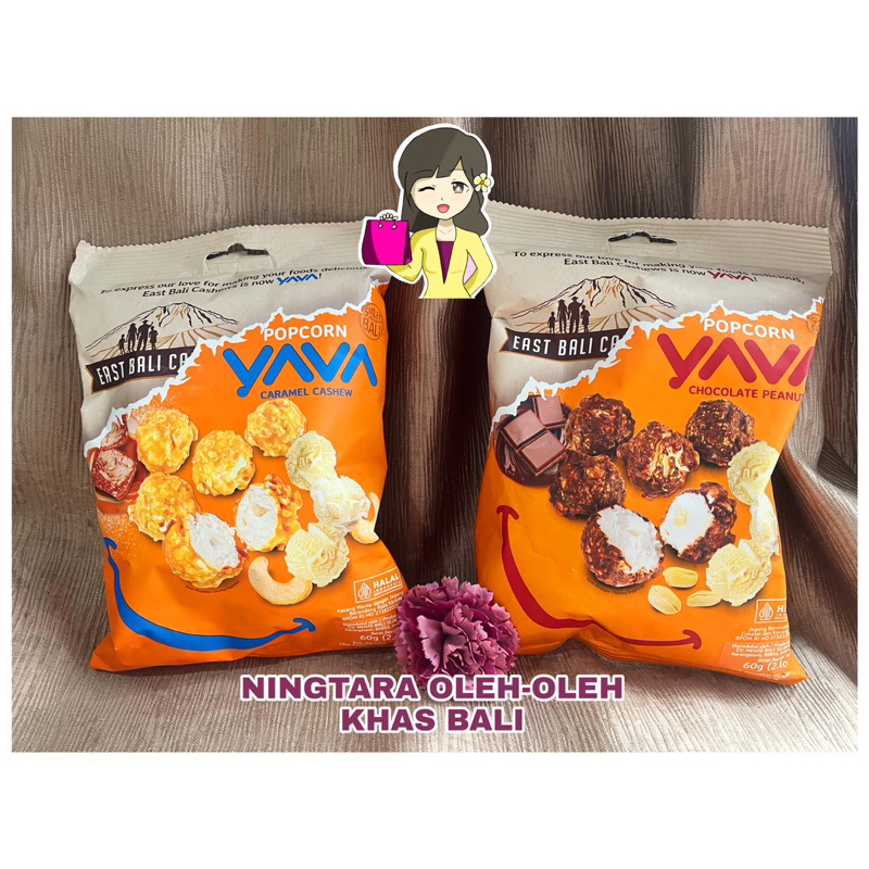 EAST BALI CHASEWS POPCORN 90GR (CHOCOLATE &amp; SALTED CARAMEL)