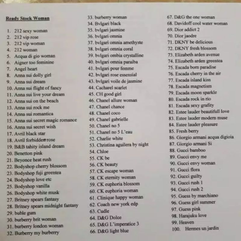 inspired parfume 50ML (botol Chanel Black)