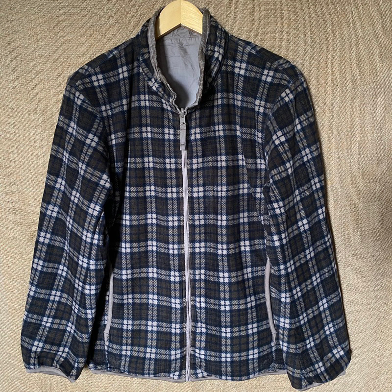 Uniqlo Fleece Reversible Brown Jacket Man