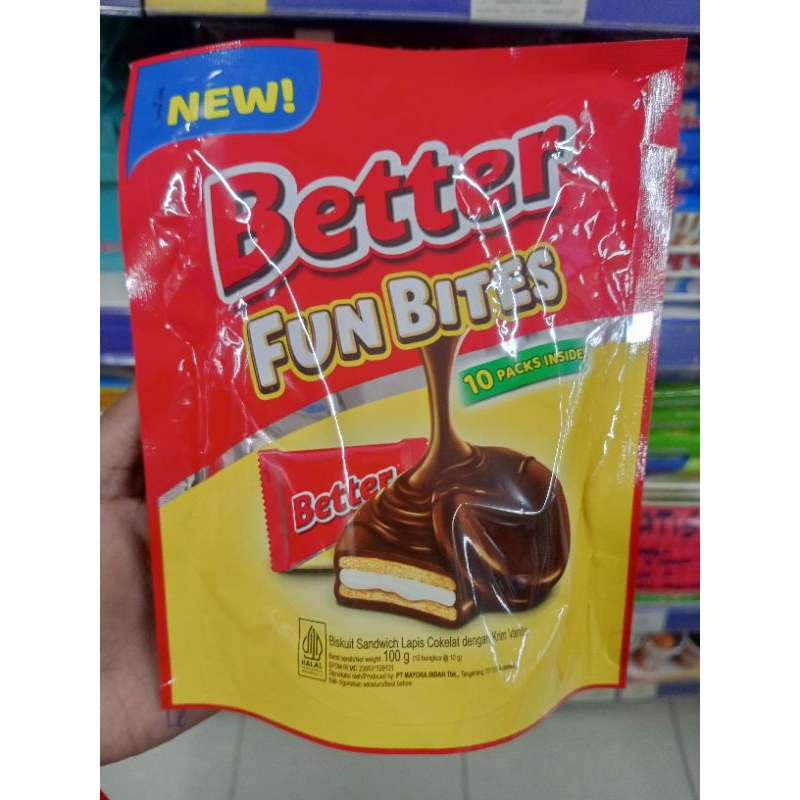 

Better fun bites 100gr sandwich vanilla