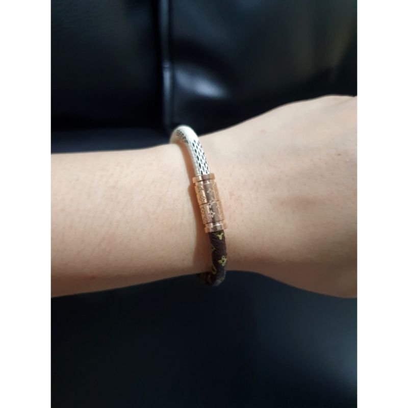 Gelang Kulit Viral elv Mix Titanium kaitan magnet Premium Quality Anti Karat anti alergi Stainless steel ori Premium Quality Tidak karatan Bracelet Branded band import 992